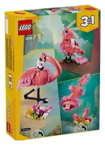 LEGO Creator 3w1 31170 Dzikie zwierzęta: różowy flaming