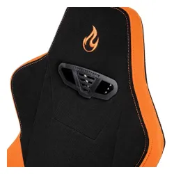 Fotel Nitro Concepts S300 Horizon Orange Gamingowy do 135kg Tkanina Czarno-pomarańczowy