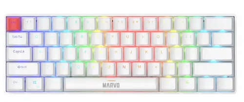 Klawiatura mechaniczna Marvo Saber 61 Biały