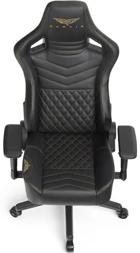 Fotel GAMVIS Elite 2.0 Pro XL Czarny (złote elementy)