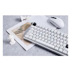 Klawiatura mechaniczna MCHOSE GX87 Ultra Vintage White Srebrny