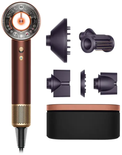 Suszarka do włosów Dyson Supersonic Nural Straight+Wavy 318135-01 Jonizacja Zimny nawiew 1600W 3 prędkości 4 temperatury