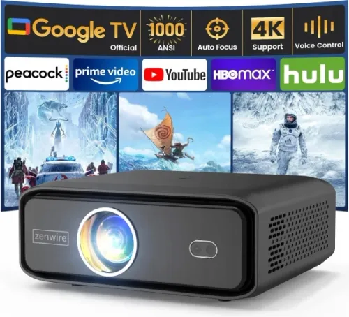 Projektor ZENWIRE E510H Full HD (1920 x 1080), 500 ANSI lumen, Wi-Fi, Bluetooth