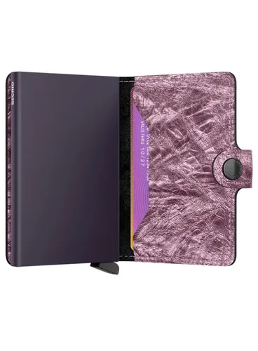 Secrid kompaktowy portfel z RFID Miniwallet Crunch - pink