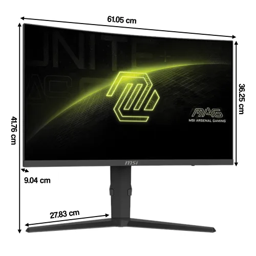 Monitor MSI MAG 276CPXF 27" 1920x1080px 280Hz 0.5 ms [GTG] Curved