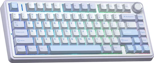 Klawiatura AULA F75 Sea Salt Blue Graywood V3 Switch RGB