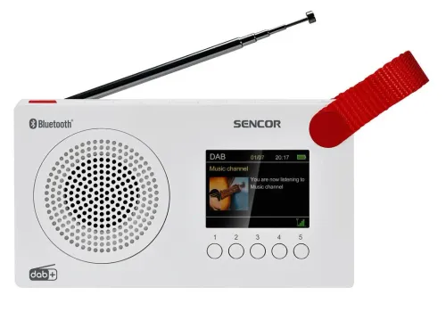 Radioodbiornik Sencor SRD 7757WH Radio FM DAB+ Bluetooth Biały