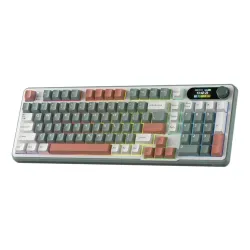 Klawiatura mechaniczna Royal Kludge RK-S98 Camping Green Brown Switch Biało-Zielony