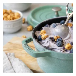 STAUB La Cocotte 6,7 l miętowy - garnek żeliwny z pokrywką