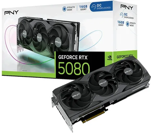 Karta graficzna PNY GeForce RTX 5080 OC Triple Fan 16GB DLSS 4