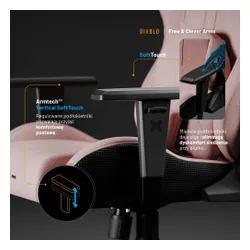 Fotel DIABLO CHAIRS X-One Prime Różowy