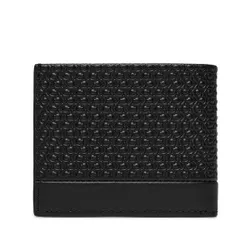 Большой мужской кошелек Calvin Klein Modern Bar Bifold 6cc с Биллом K50k511374 Black Nano Mono 0GL