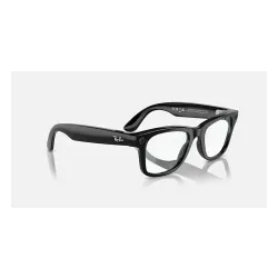 Okulary AR Ray-Ban Meta Wayfarer RW4006 Clear Shiny Black