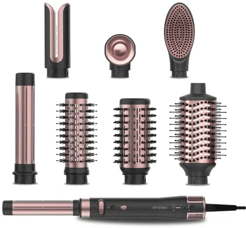 Suszarko-lokówka CECOTEC CeramicCare 8w1 AirGlam Gyro Czarno-różowy 33, 40, 70 mm 1500 W