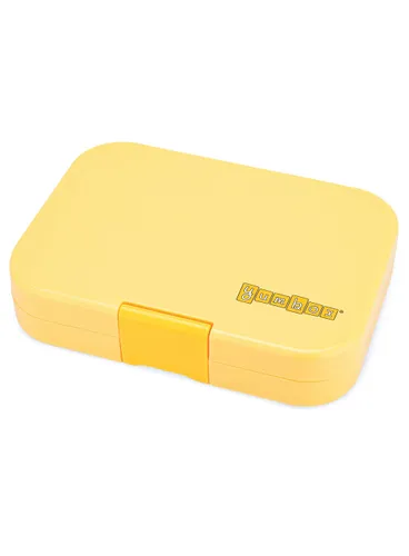 Yumbox Panino orta dikdörtgen öğle yemeği kutusu-Yoyo yellow / polar bear tray