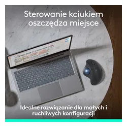 Myszka Logitech M575S bezprzewodowa szara