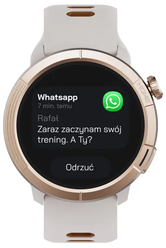 Smartwatch STELIO Activ Pro AI GPS 46mm Tytan Złoty