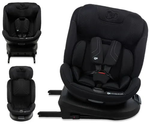 Fotelik samochodowy KINDERKRAFT Xpedition 3 I-Size 40-150 cm (0-22 kg) Czarny