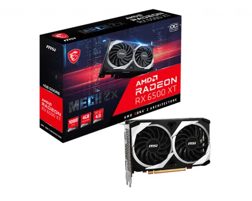 Karta graficzna MSI Radeon RX 6500 XT MECH 2X OC 4GB GDDR6 64bit