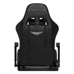 Fotel GAMVIS Phantom Large Czarny (czerwone elementy)