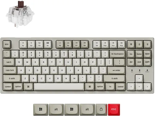 Klawiatura KEYCHRON C1 Pro 8K QMK Wired Custom Mechanical Super Brown Switch