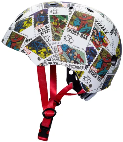 Kask DISNEY Marvel Stamps D100 Wielokolorowy dla Dzieci (rozmiar M)