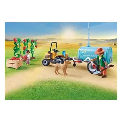 Playmobil Country Figures Set 71442 Трактор с прицепом и цистерной для воды