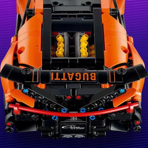 KLOCKI LEGO TECHNIC 42222 Hipersamochód Bugatti Chiron Pur Sport, zestaw +9