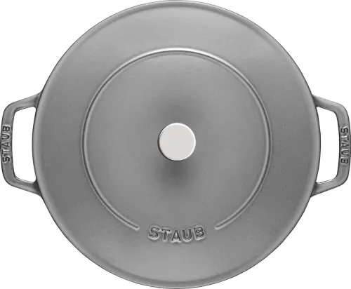 STAUB 24 cm - patelnia żeliwna z pokrywką
