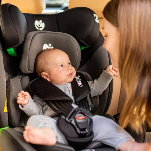 Fotelik samochodowy TULANO Loom 35 40-150 cm (0-36 kg) Czarno-szary