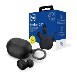 Słuchawki bezprzewodowe 3mk FlowBuds 6.0 Dokanałowe Bluetooth 6.0 Czarny
