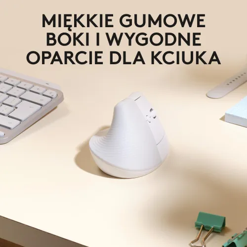 Myszka Logitech Lift dla Mac - biały