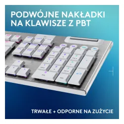 Klawiatura mechaniczna Logitech G915 X Lightspeed Tactile US INTL Biały