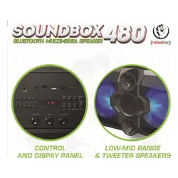 Rebeltec SoundBox 480 Hoparlörü Siyah (RBLGLO00037)