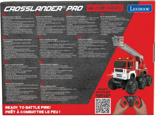 Samochód zdalnie sterowany LEXIBOOK Wóz strażacki Crosslander Pro RCP20