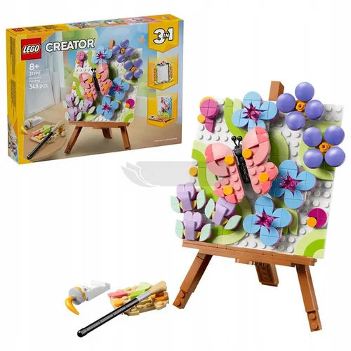 LEGO Creator 3w1 31390 Dekoracyjny obraz z kwiatami, zestaw klocków 8+