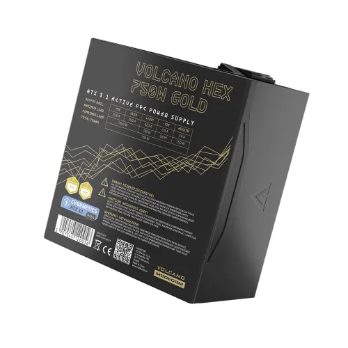 Zasilacz MODECOM Volcano Hex 750W 80+ Gold Czarny