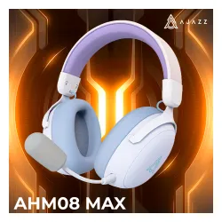 Słuchawki bezprzewodowe z mikrofonem Ajazz AHM08 MAX Nauszne Biały