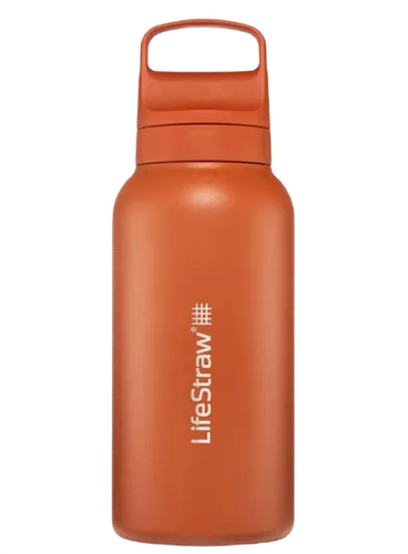 Butelka termiczna z filtrem LifeStraw Go Steel 2.0 1 l - Kyoto orange