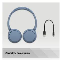 Słuchawki bezprzewodowe Sony WH-CH520 Nauszne Bluetooth 5.2 Niebieski