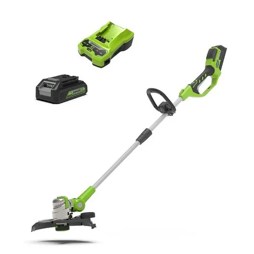 Greenworks düzeltici Greenworks 24V G24LT30MK2 1x2ah Li-İON pil + şarj cihazı GR2100007UA