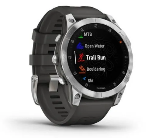 Смарт-часы Garmin Epix 2 нержавеющая сталь с серым ремешком