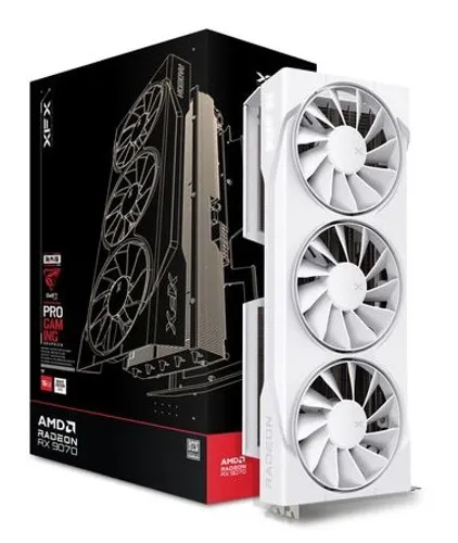 Karta graficzna XFX Swift Radeon RX 9070 OC White Triple Fan Gaming Edition 16GB GDDR6 256bit FSR