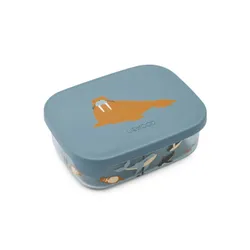 Dziecięcy pojemnik śniadaniowy Liewood Arthur Tritan Lunchbox - arctic sea / ocean view