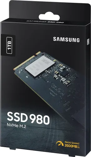 Samsung 980 SSD 1 TB M. 2 2280 PCI-E x4 Gen3 NVMe (MZ-V8V1T0BW)