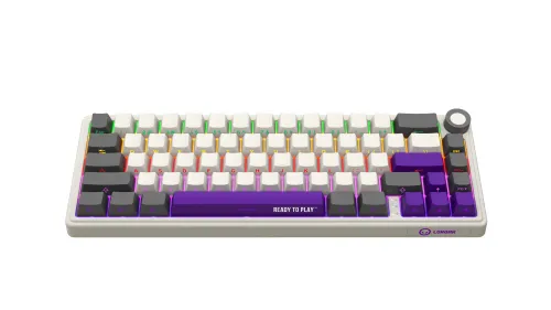 Klawiatura mechaniczna Lorgar KBP70MW Toxic Purple Beżowy