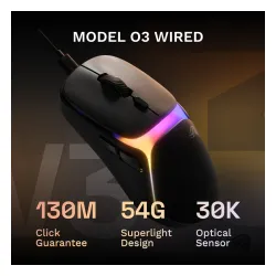 Myszka gamingowa Glorious O3 Czarny