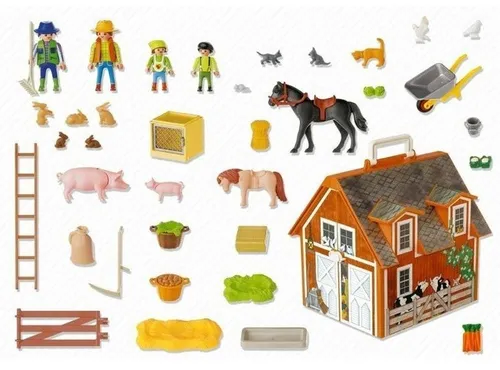 Playmobil Zestaw figurek 4142 Moje przenośne gospodarstwo rolne