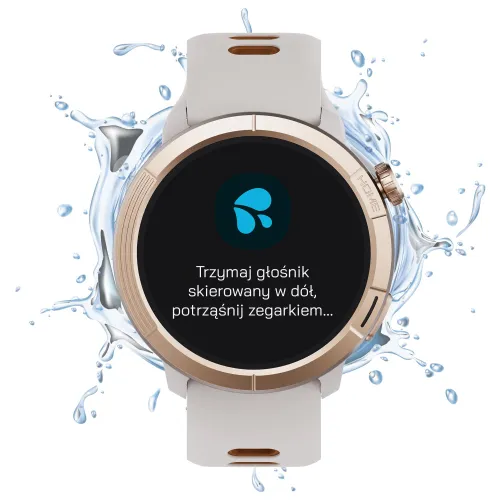 Smartwatch STELIO Activ Pro AI GPS 46mm Tytan Złoty