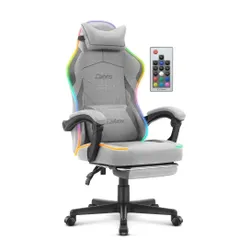 Fotel gamingowy CABRO C502 LED Szary